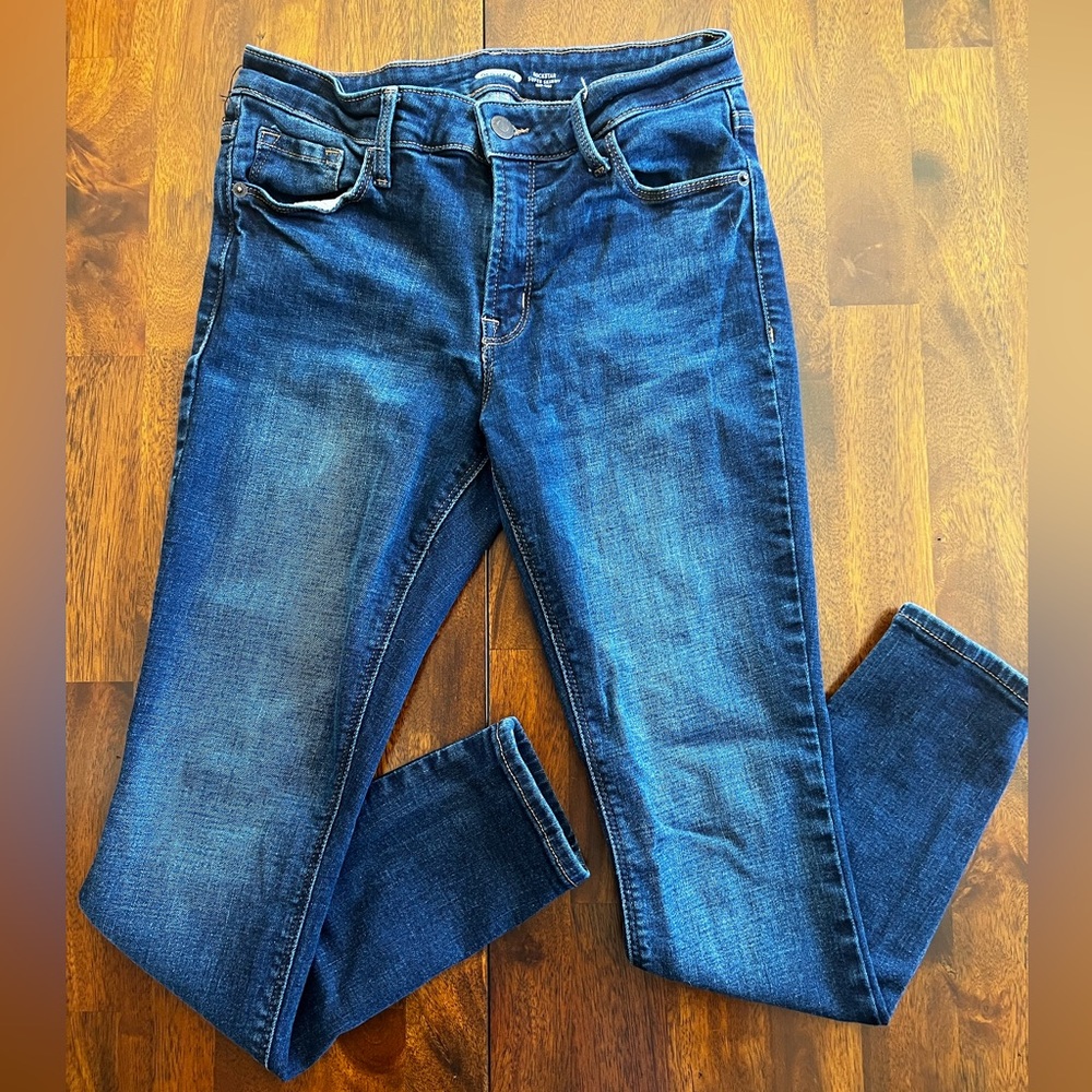 Old Navy Super Skinny Mid Rise Rockstar Jeans